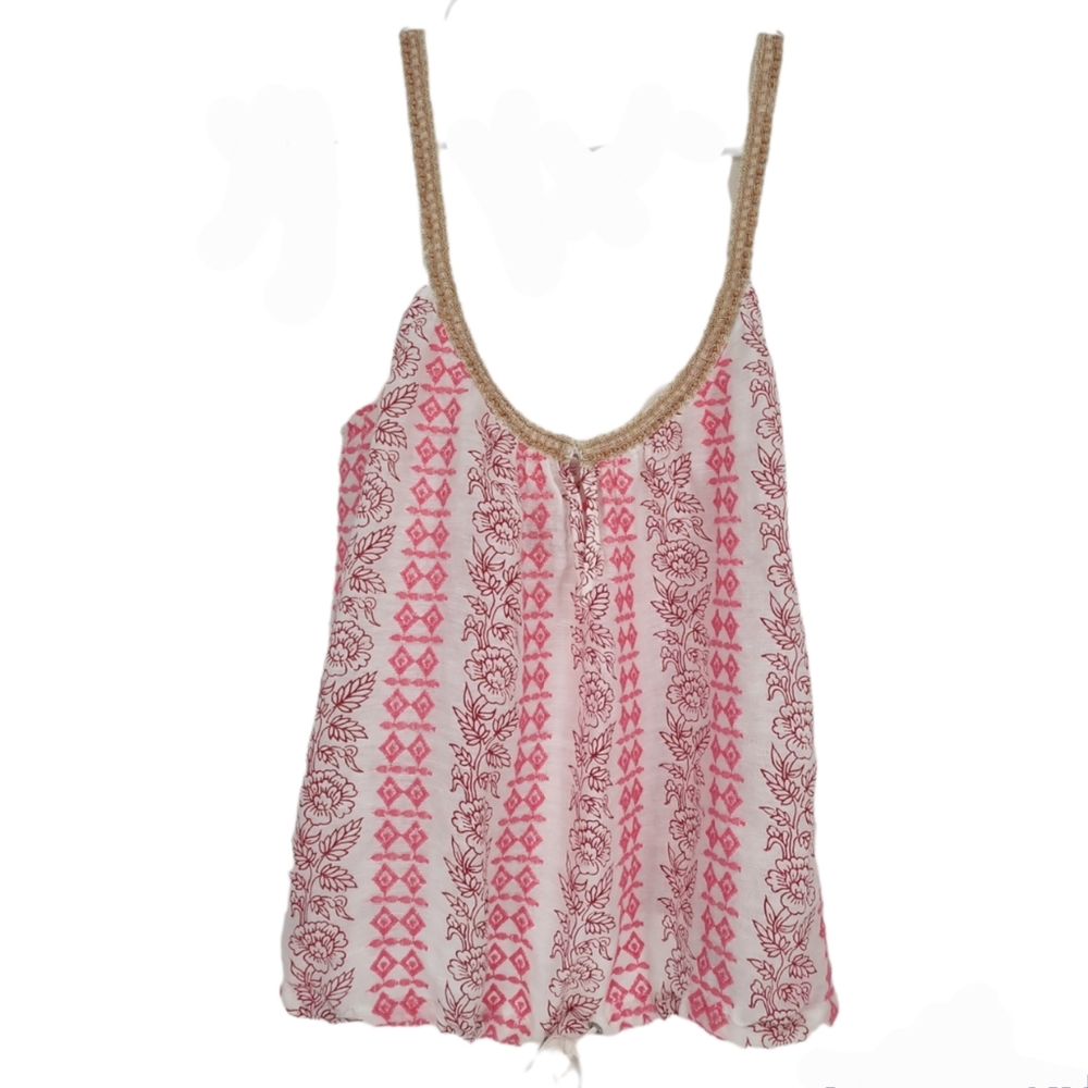 Free People Bohemian Embroidered Tank